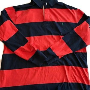 Men's Ralph Lauren Polo Stripe Rugby Polo-3LT